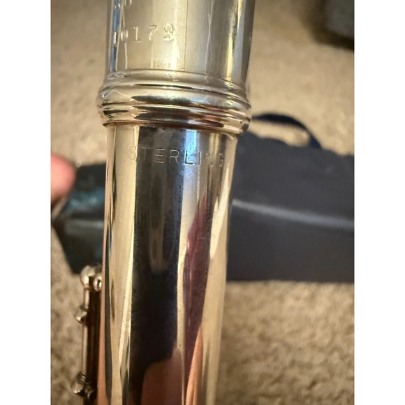 Armstrong Model 80 Sterling Silver Flute Open Hole B Foot Elkhart USA - Picture 6 of 15